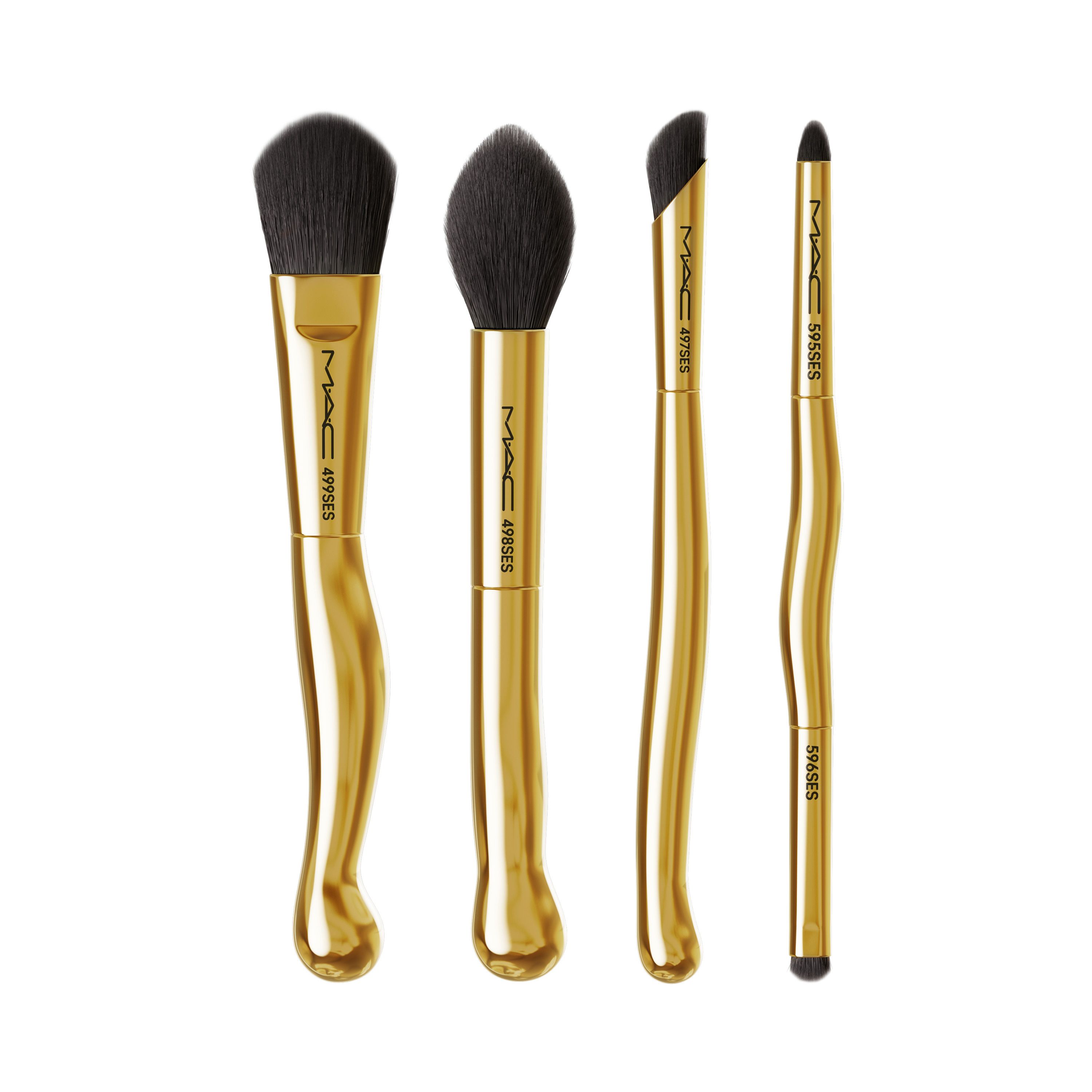 „Golden Touch“ mini teptukų rinkinys Prabangūs teptukai ir dažymo teptukai