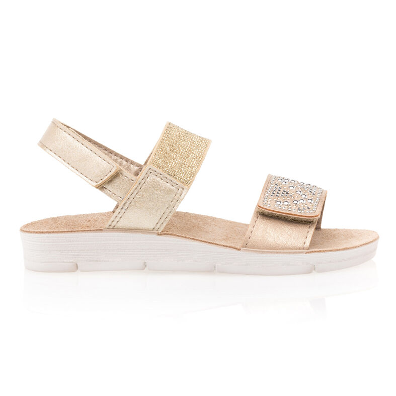 Gelbe Mädchensandalen / Zehenfreie Schuhe