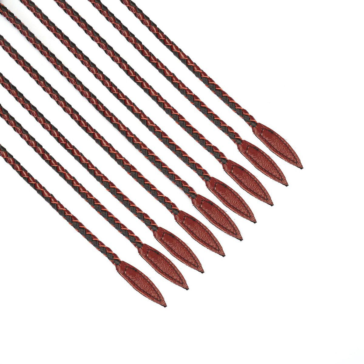 Liebe Seele vinrød og sort læderpisk Cat O Nine Tails