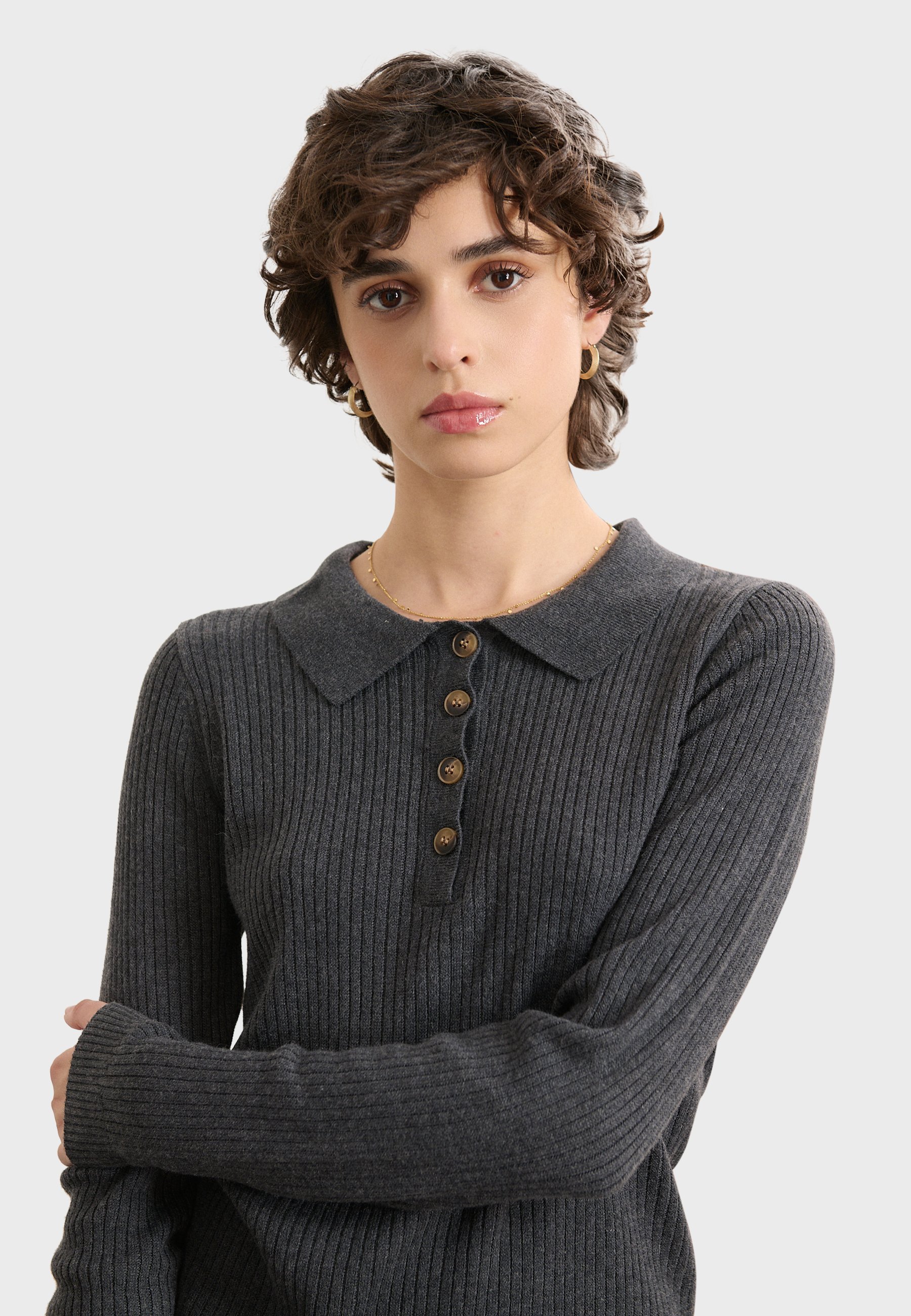 Garance Paris BINTI - Poloshirt - Anthrazit