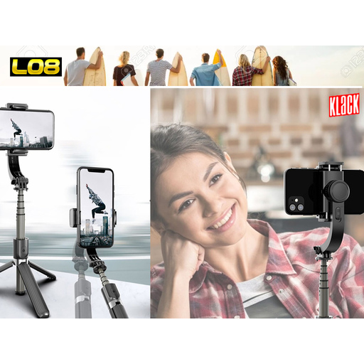 Σταθεροποιητής Selfie Stick Klack για κινητά τηλέφωνα συμβατό με iPhone, Xiaomi, Samsung, Huawei