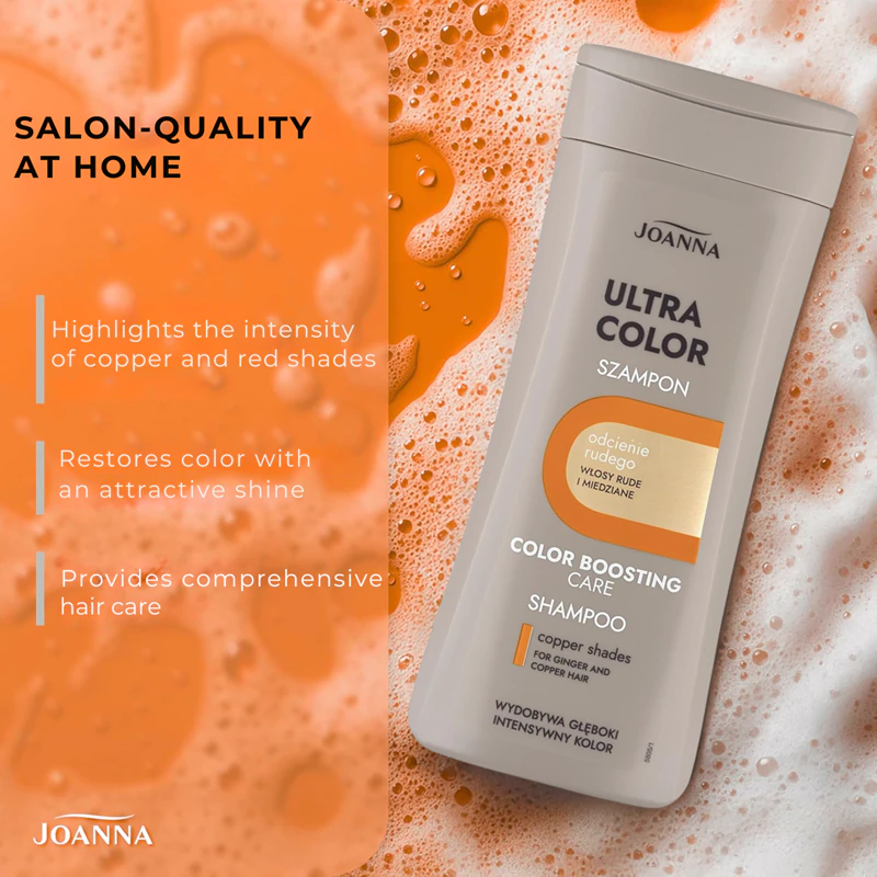 Shampoo Joanna Ultra Color para cabelos acobreados