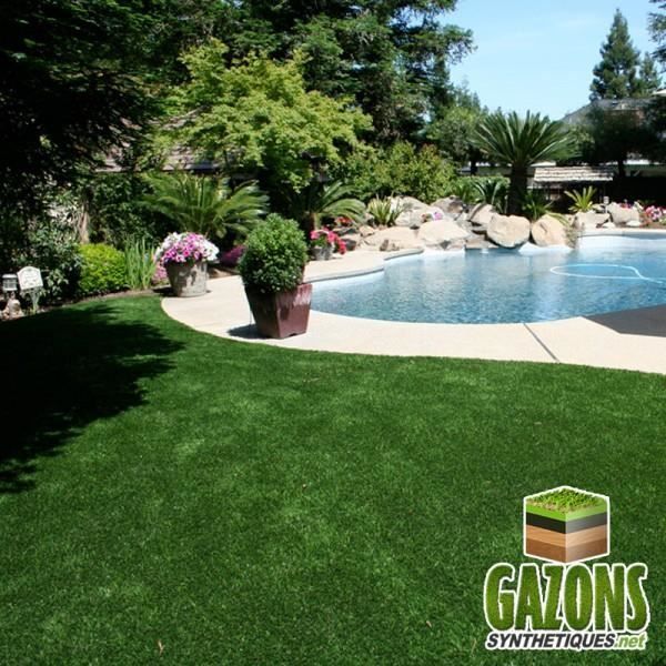 Césped sintético - AZUR GRASS - Familiar - Altura del pelo: 42 mm - Rollo de 2 m x 5 m