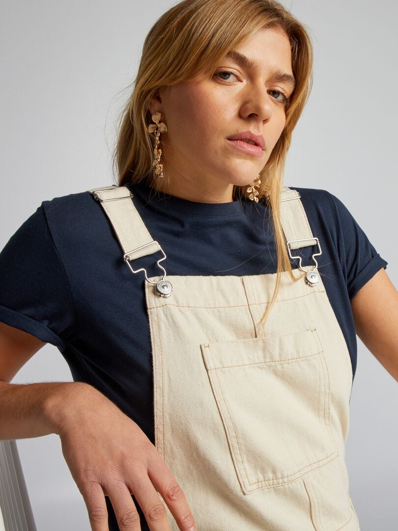 Spijkeroveralls - BEIGE