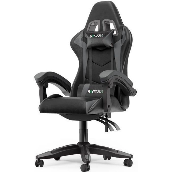 Gamingstoel - Rattantree Ergonomische Gamingstoel - Gamingstoel met hoofdsteun en lendensteun - Kantelbaar van 90° tot 155°