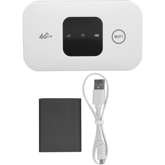 Punto de acceso Wi-Fi portátil, router Wi-Fi móvil 4G de alta velocidad, router de viaje 4G LTE para teléfonos y portátiles.