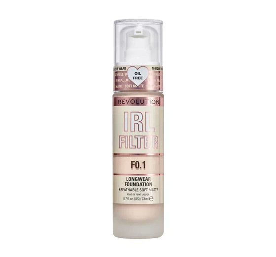 Makeup Revolution IRL Filter długotrwały podkład do twarzy F0.1 23ml