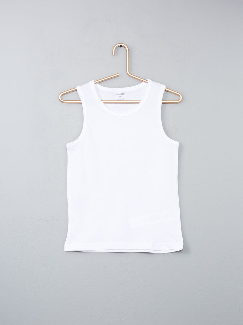 Conjunto de 3 blusas de algodão - Brancas