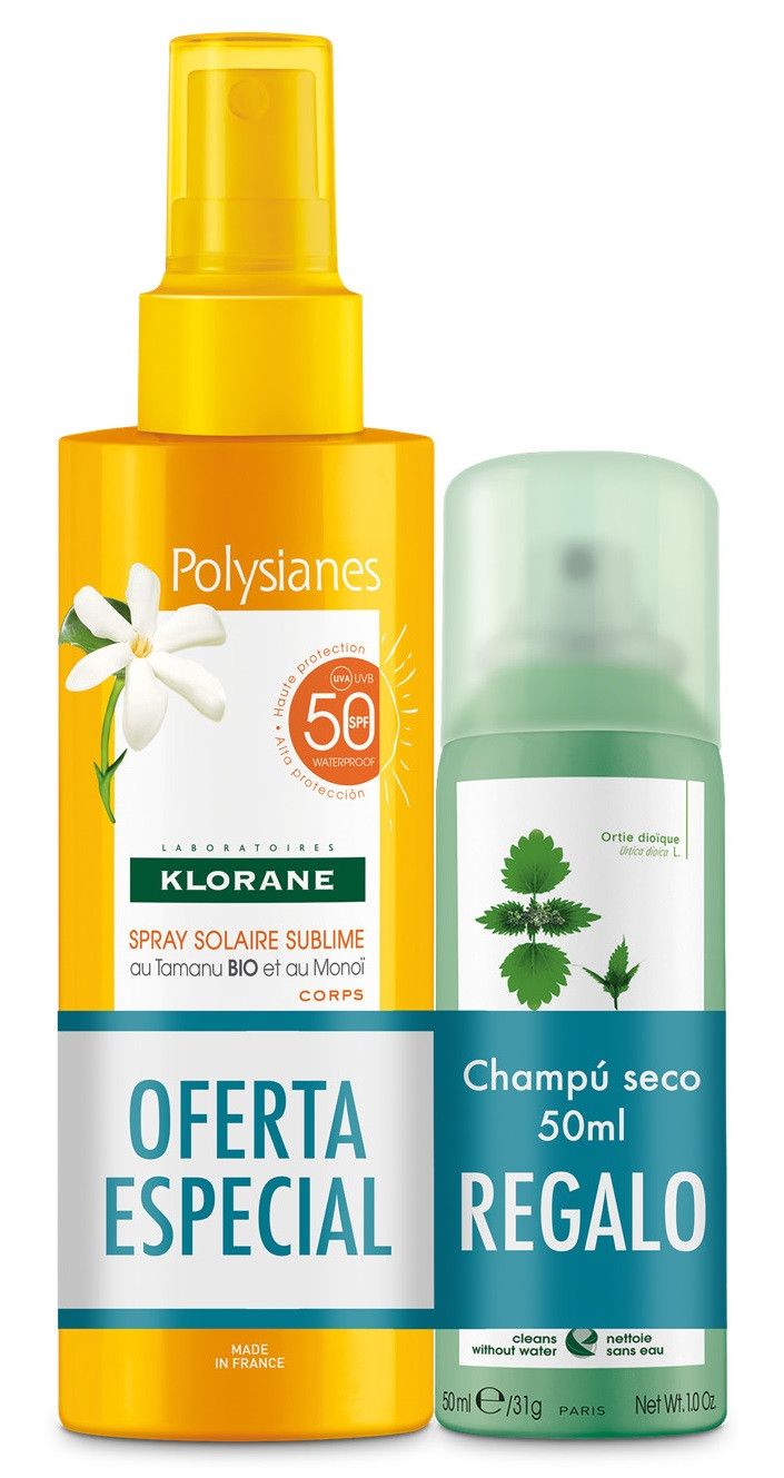 Iepakojums ar SPF 50 sauso šampūnu nātru iedarbībai Parafarmaceitiskā ārstēšana