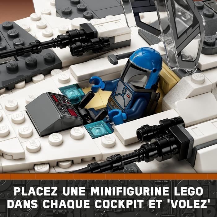 LEGO Star Wars 75348 Mandalorian Fang Fighter vs. TIE Interceptor, Spaceship Toy
