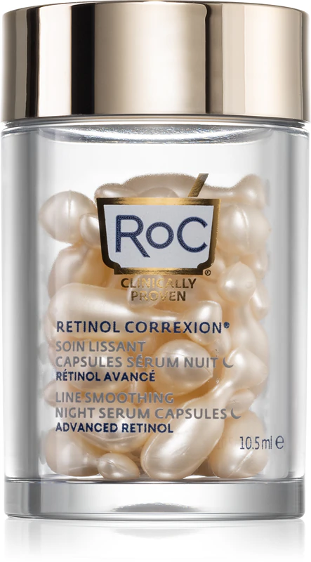 Sérum antirrugas RoC Retinol Correxion Line Smoothing em cápsulas
