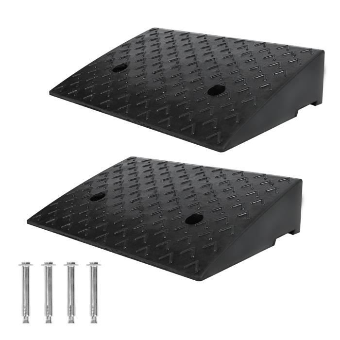 Gummirampe für Gehwege – LILIIN – 2er-Pack – 11 cm hoch – Robust – Tragbar