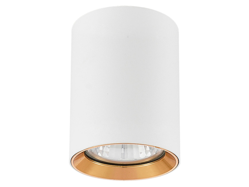 Plafon Manacor 9 cm metalowy biało-złoty