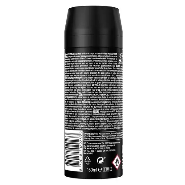 Axe Black dezodorans i sprej za tijelo<br>150ml