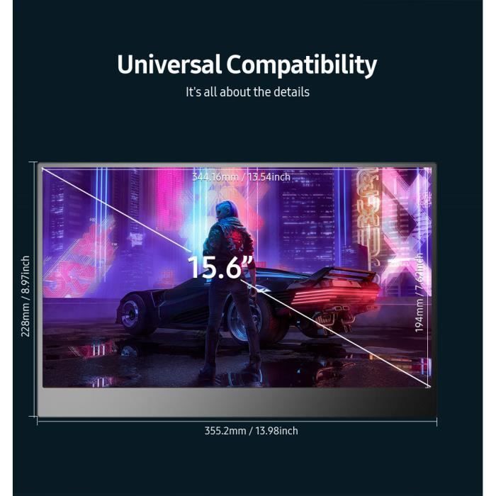 UPERFECT - Moniteur portable 15.6