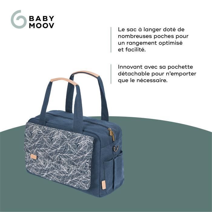 Borsa fasciatoio Babymoov Day to Day - Alla moda e funzionale, capacità 23 litri, tasche multiple, 6 accessori inclusi, palmare