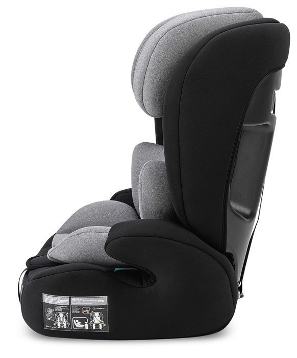 Silla de coche Booboo con cinturón de seguridad, grupo I-Size 1/2/3 (9-36 kg / 76-150 cm), con protección contra impactos laterales y reposacabezas regulable en altura.