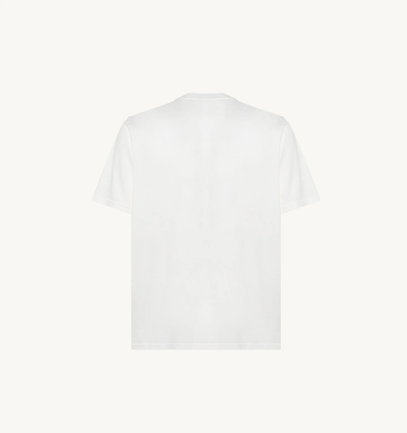 TRICOU ALB DIN JERSEY DE BUMBAC