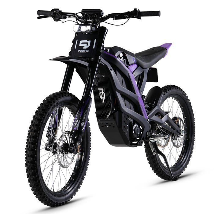 Vélos électriques Montagne, Moto électriques pour Adulte Tout-terrain, 10KW Motor, Off-road Ebike Batterie 72V 35Ah, 90km/h