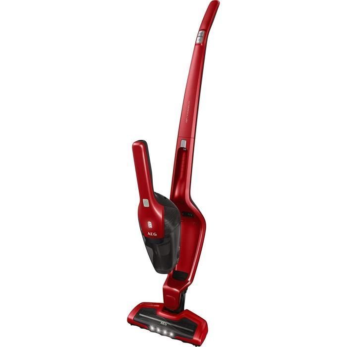 AEG CX7-2-Flex Aspirateur Balai 2 en 1 sans Fil 0,5L Rouge