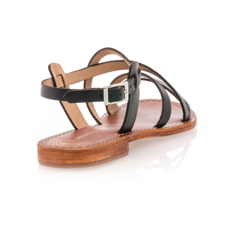 Sorte sandaler / sko med åben tå til kvinder