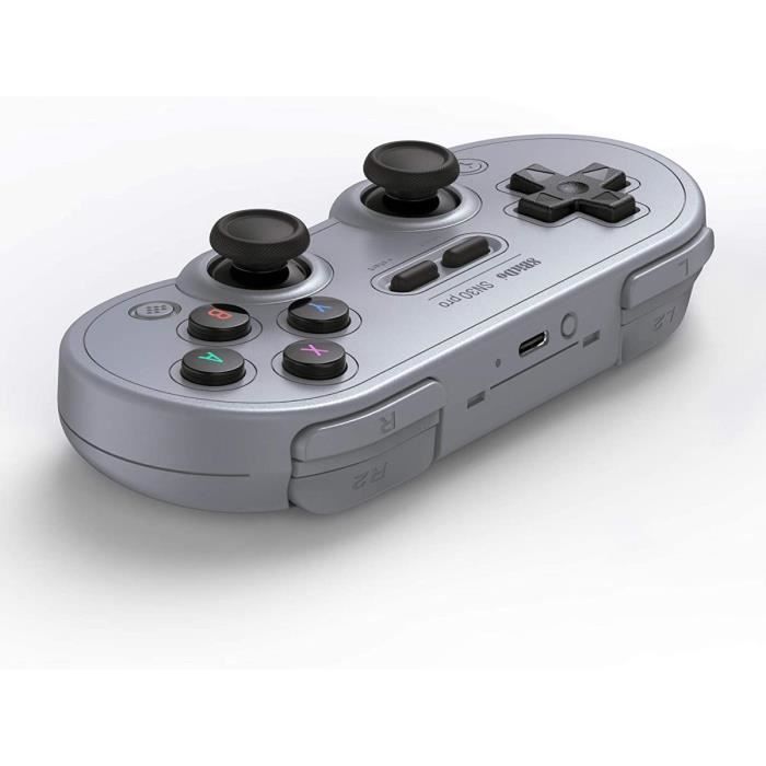 Manette Bluetooth - 8Bitdo - SN30 Pro - Edition Grise - Multi-plateforme - 18h Autonomie