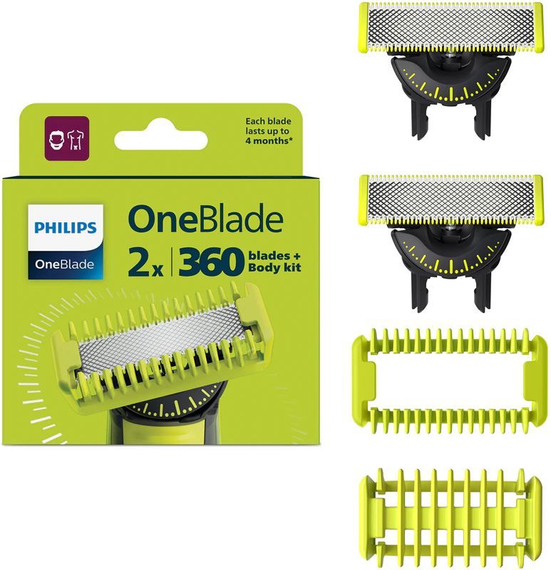 Lâminas de reposição Philips OneBlade 360 QP624/50