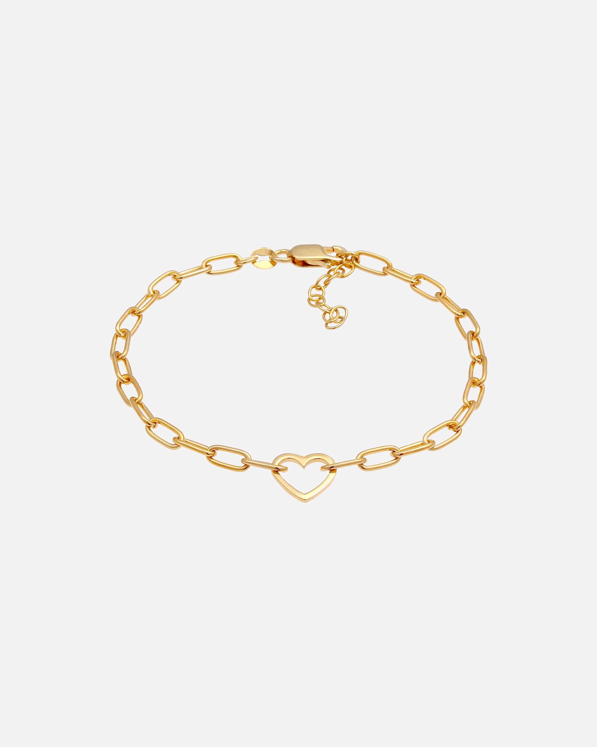 Elli Chaîne maille coeur pour femme tendance ovale en argent sterling 925