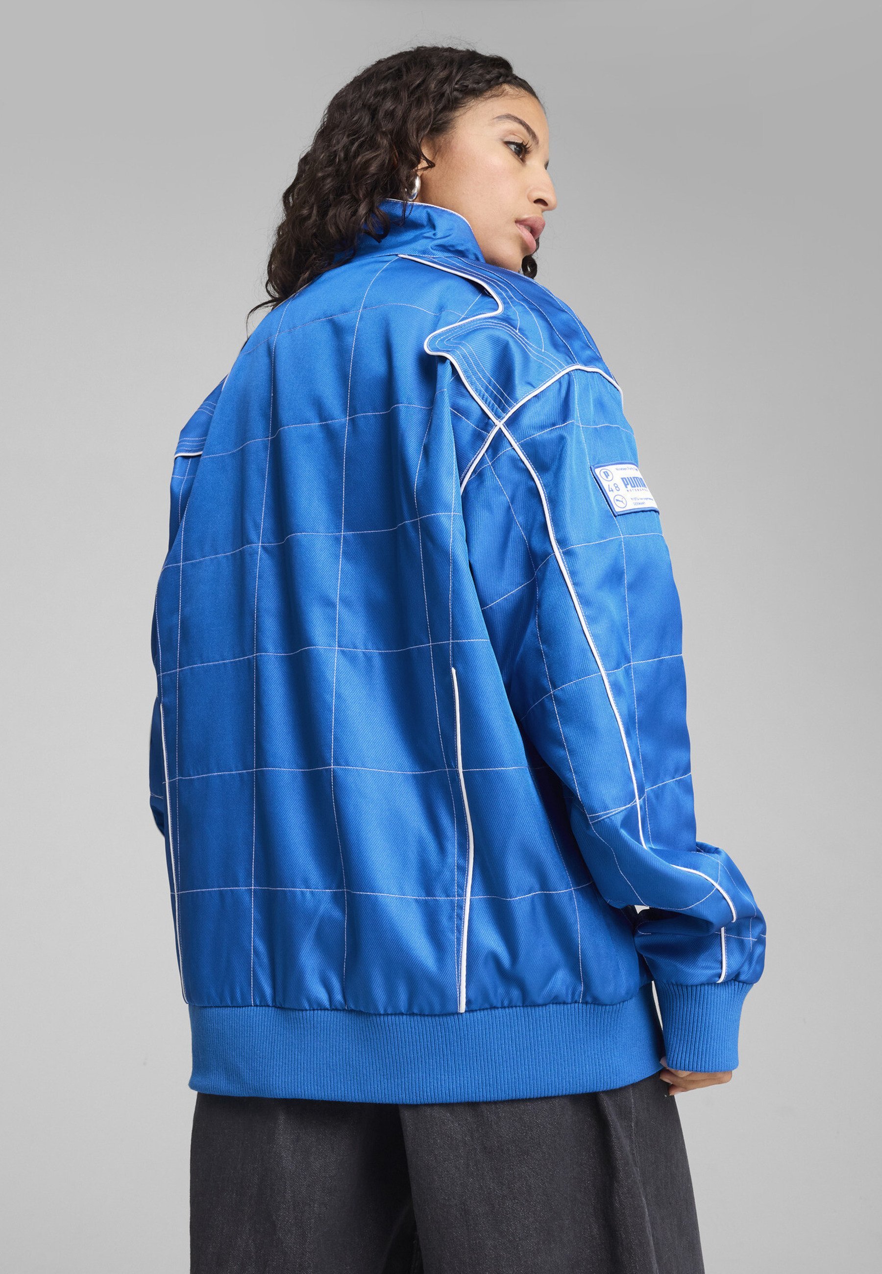 Veste bomber unisexe Puma ARCHIVE SEASONAL RELAXED RACER - Bleu roi