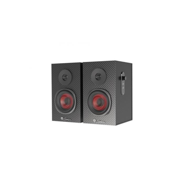 Haut-parleurs Gaming - GENESIS - Helium 200 - 2.0 canaux - 20W - Noir/Rouge