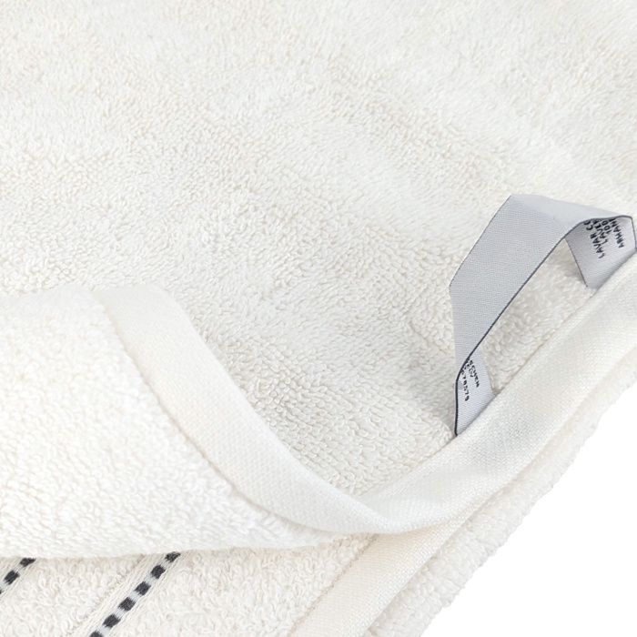 Parure de bain 4 pièces coton 500 g/m² CHARM Blanc
