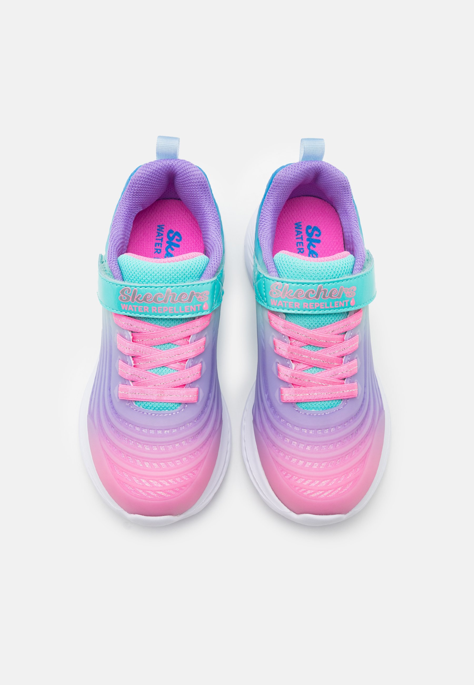 Skechers GLITTER TRANSLUCENT GORE STRAP - Sneakers - turquoise/multicolor