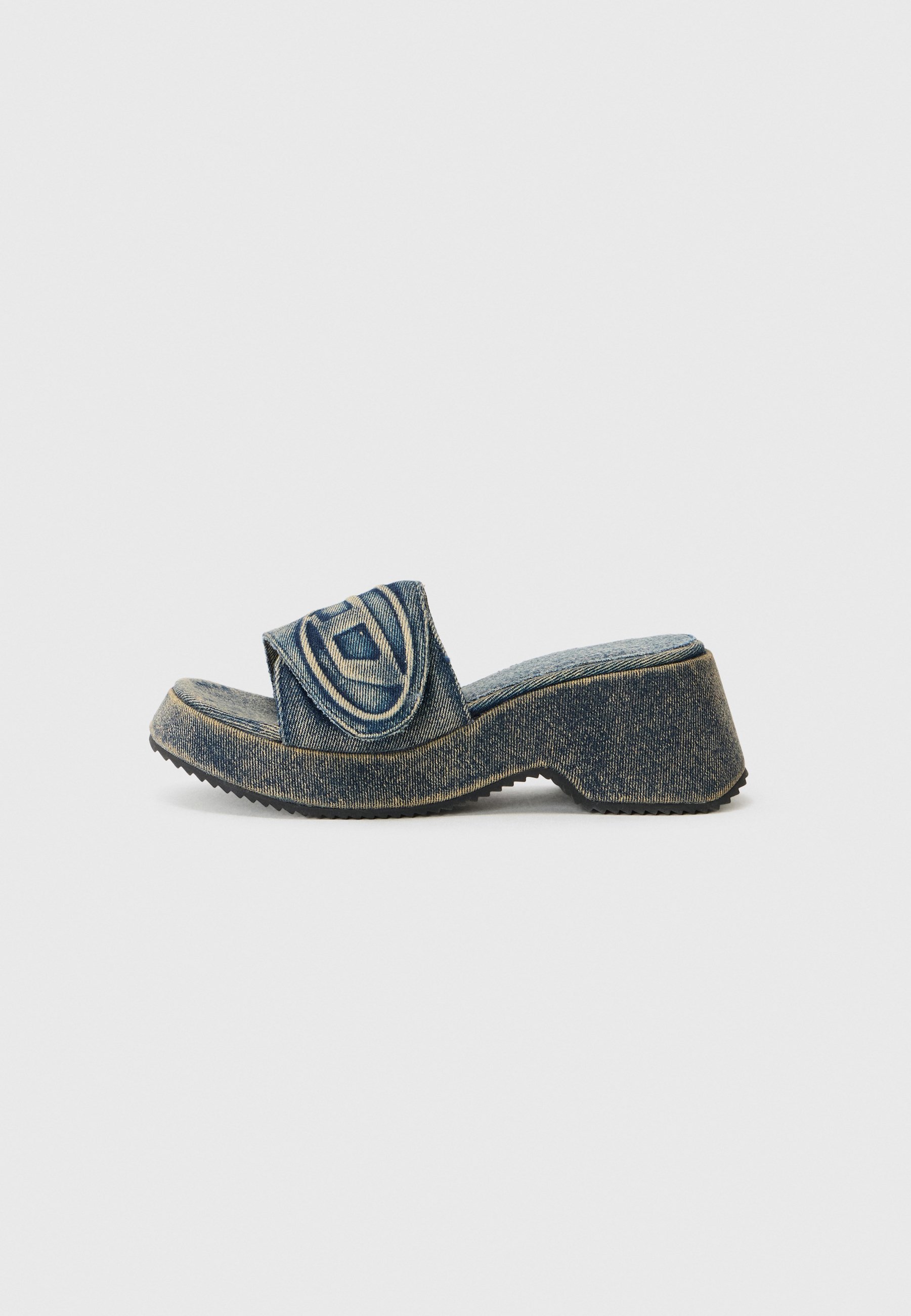 Diesel OVAL - Mules à talons - bleues