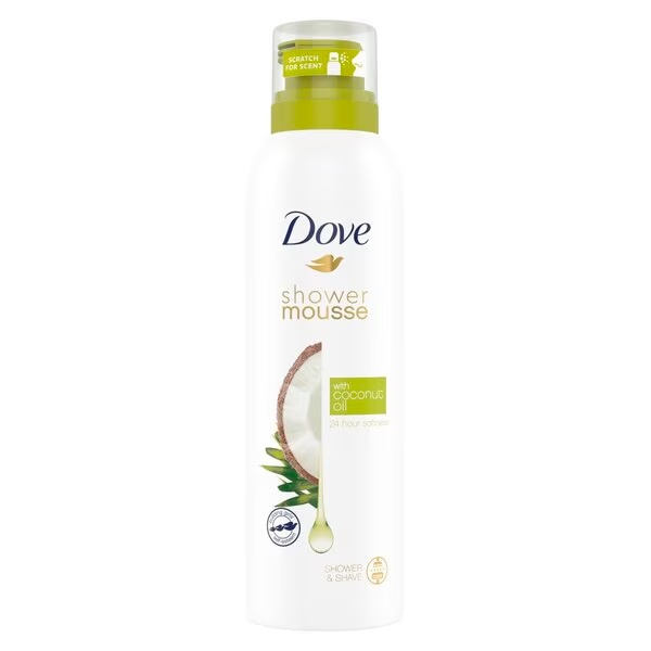 Dove kokosriekstu eļļas dušas putas<br>200ml - Normāls mitrums