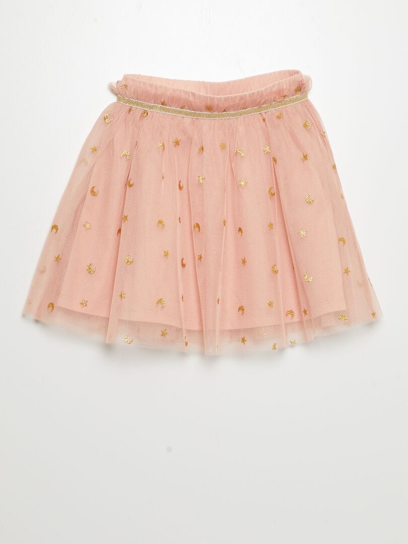 Saia de tule rosa