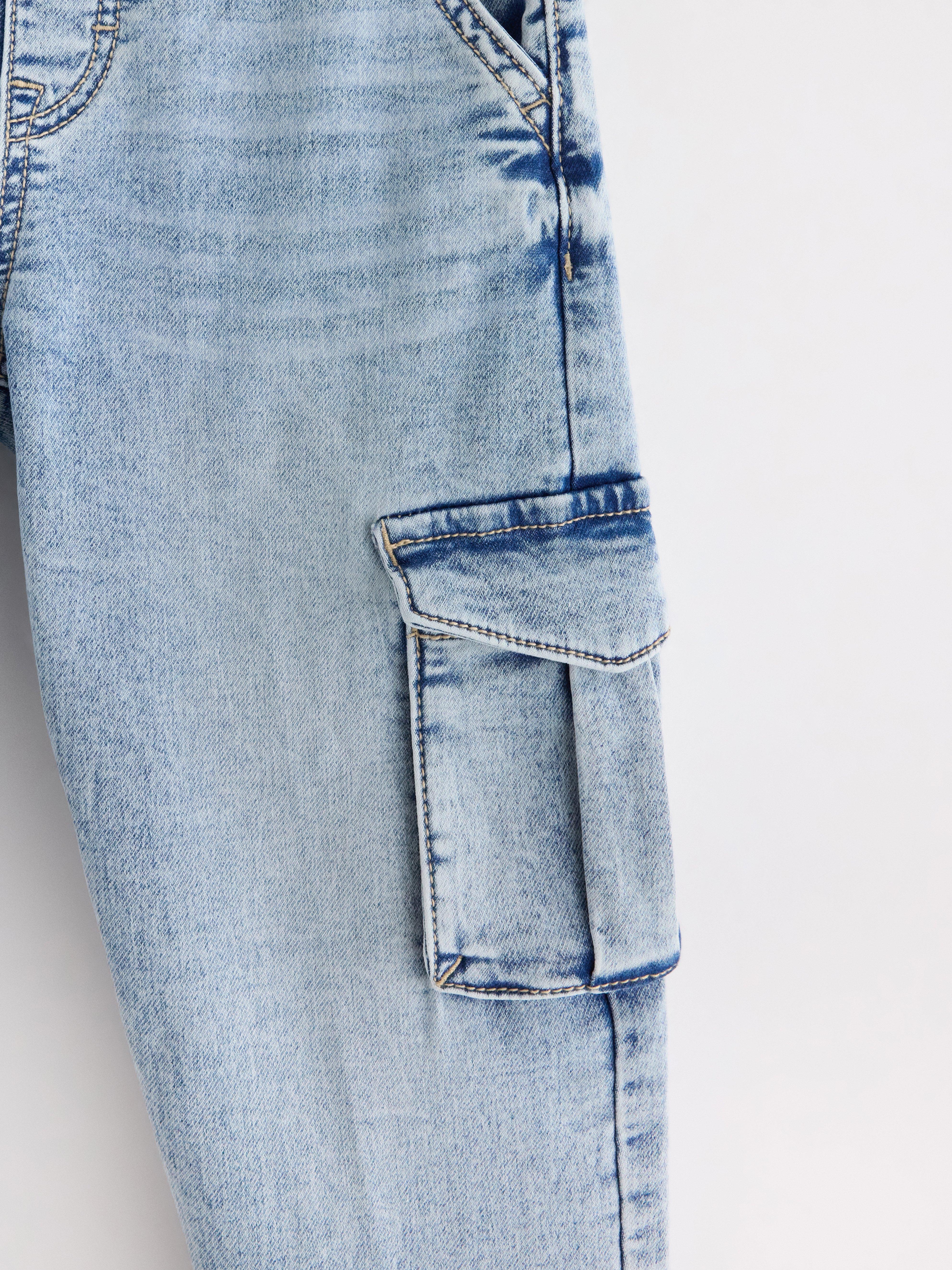 Calça jeans de perna larga WILMER em denim Denim
