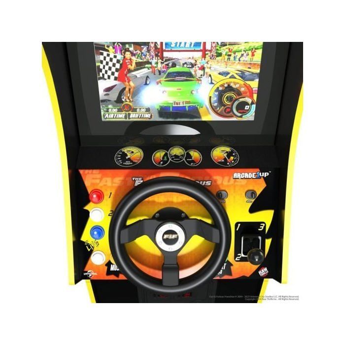 Arcade1Up Arcade Machine - The Fast & The Furious Deluxe with 4 games included