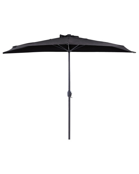 Parasol półokrągły ogrodowy 270 cm czarny