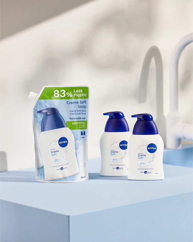 NIVEA Creme Soft tekoče milo, polnilo