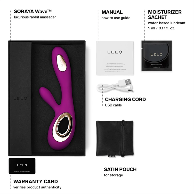 Vibrador Lelo Soraya Wave com estimulador clitoriano