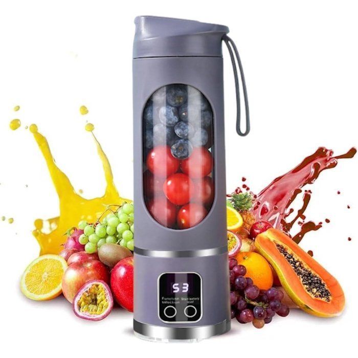 Spremiagrumi - Spremiagrumi per frutta e verdura - Spremiagrumi elettrico portatile USB - 500 ml - Mini frullatore - B