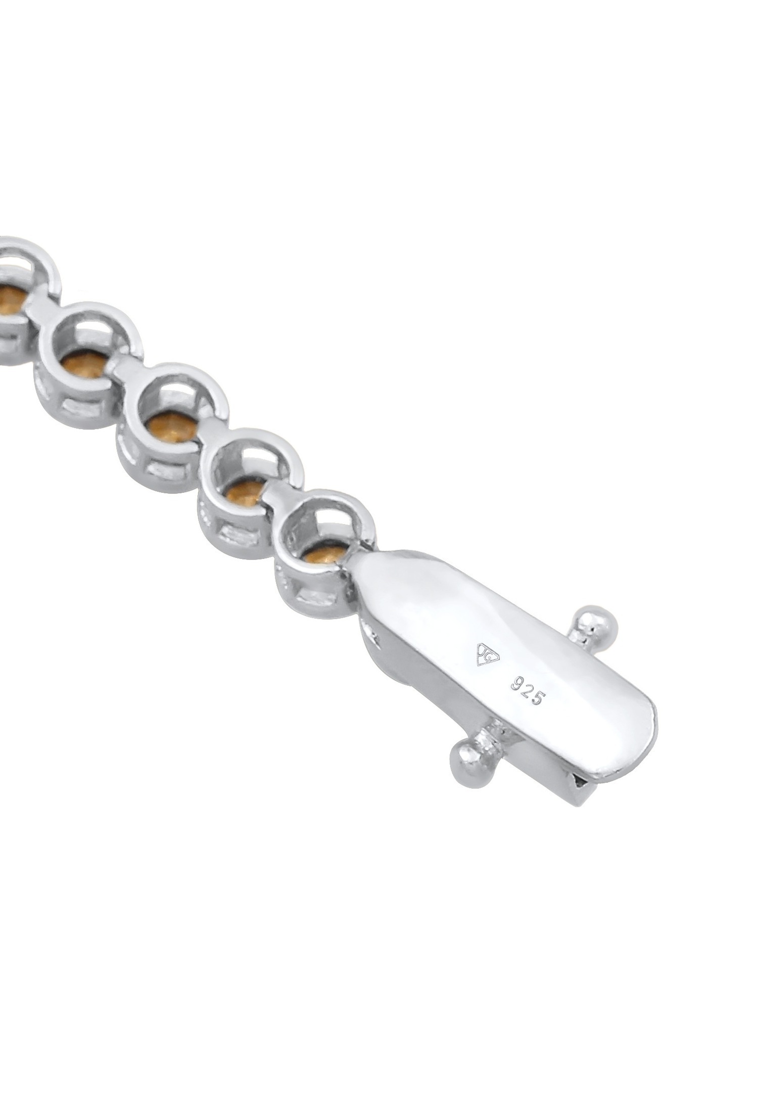 Elli PREMIUM Femmes Tennis Tendance étincelante avec cristaux Rose en argent sterling 925