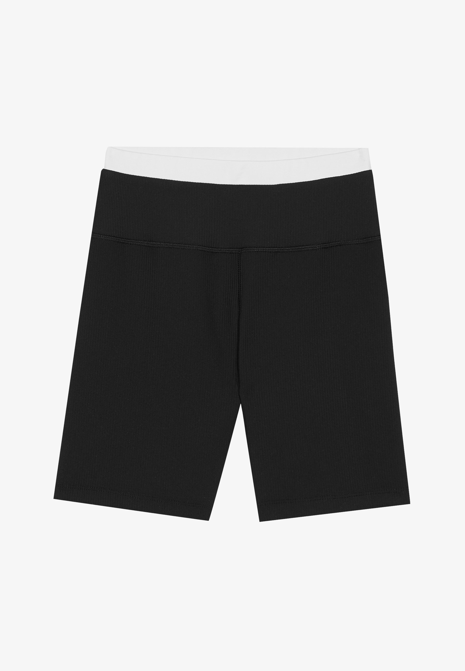 Even&Odd active MID RISE FIETSBROEK MET CONTRAST DUBBELE TAILLEBAND - Leggings - zwart