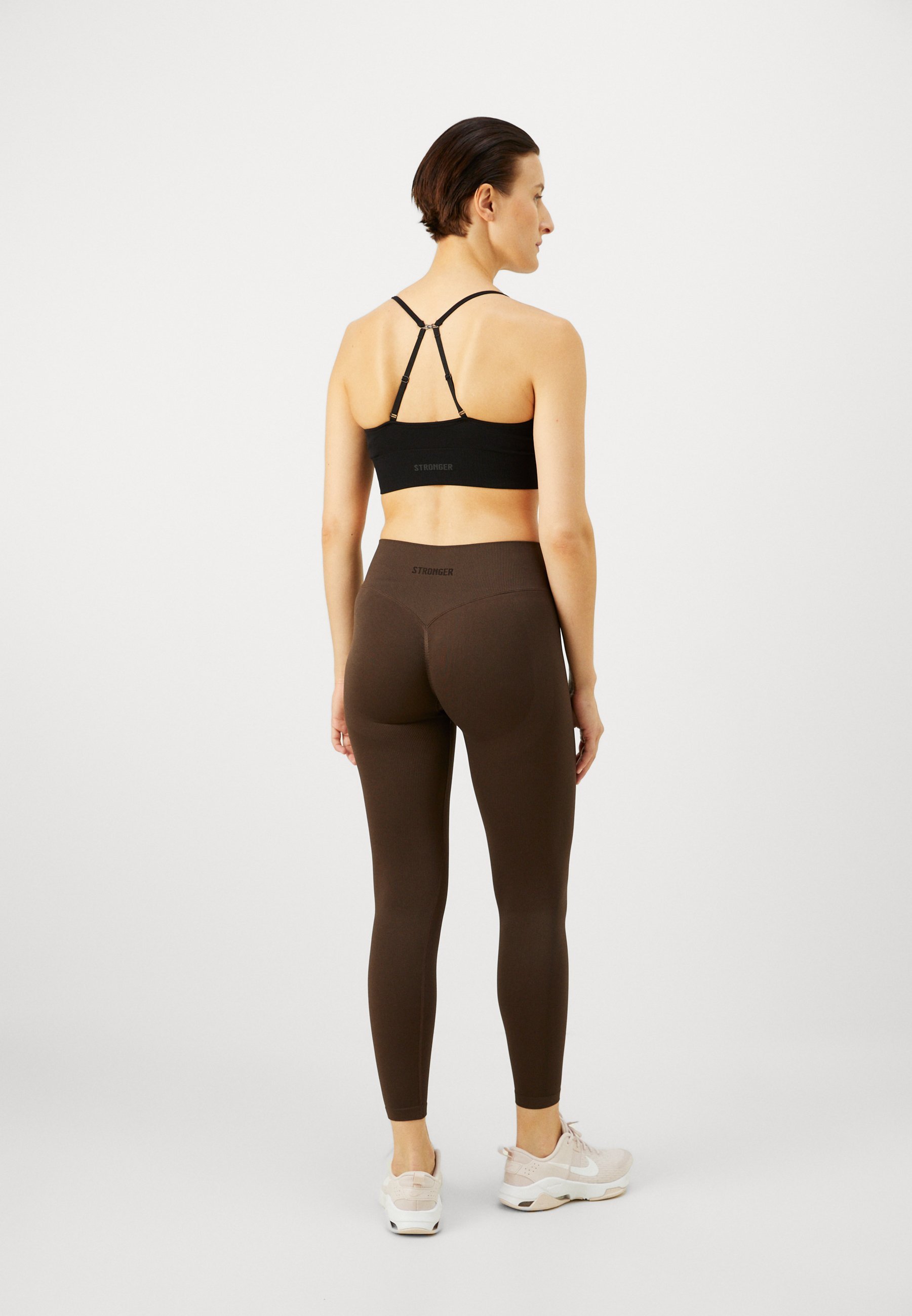 Leggings contour sans coutures plus résistants - Leggings - café noir