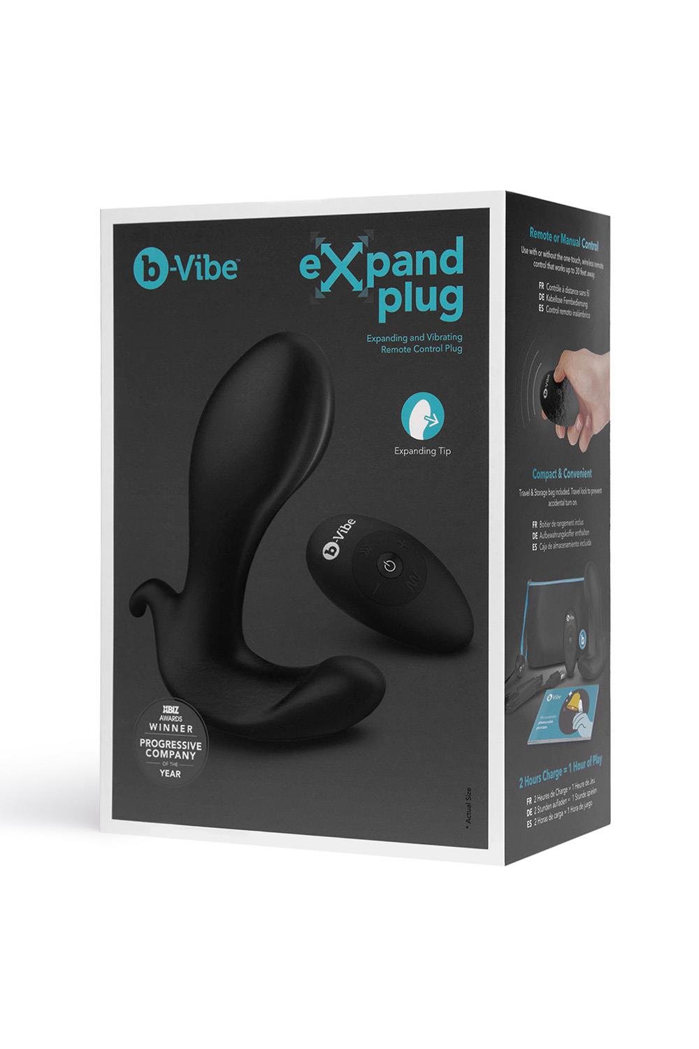 B-Vibe Expand Plug černý