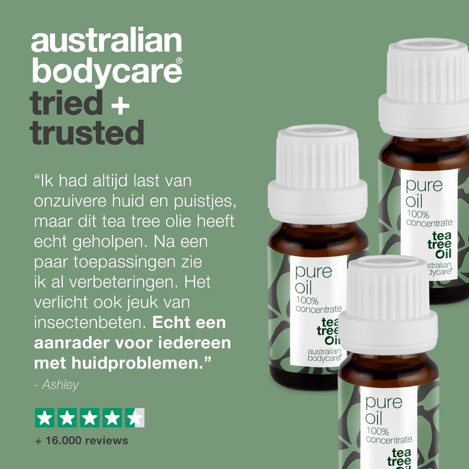 Australian Bodycare tējas koka ķermeņa eļļa 3x30ml - 1 gab.