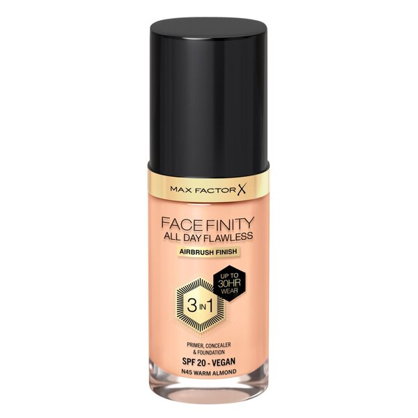 Podkład Max Factor Facefinity All Day Flawless N45 Warm Almond Foundation<br>30 ml