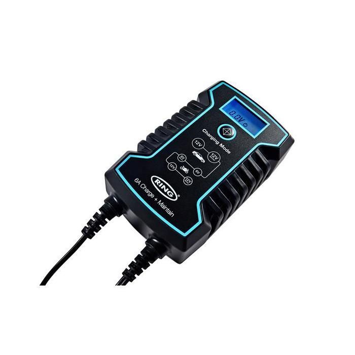 CARGADOR DE BATERÍA INTELIGENTE + MANTENIMIENTO DE CARGA DE ANILLO DE 6A 6/12V