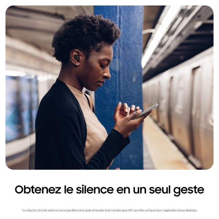 Ecouteurs Samsung Galaxy Buds FE True wireless à réduction de bruit active Blanc