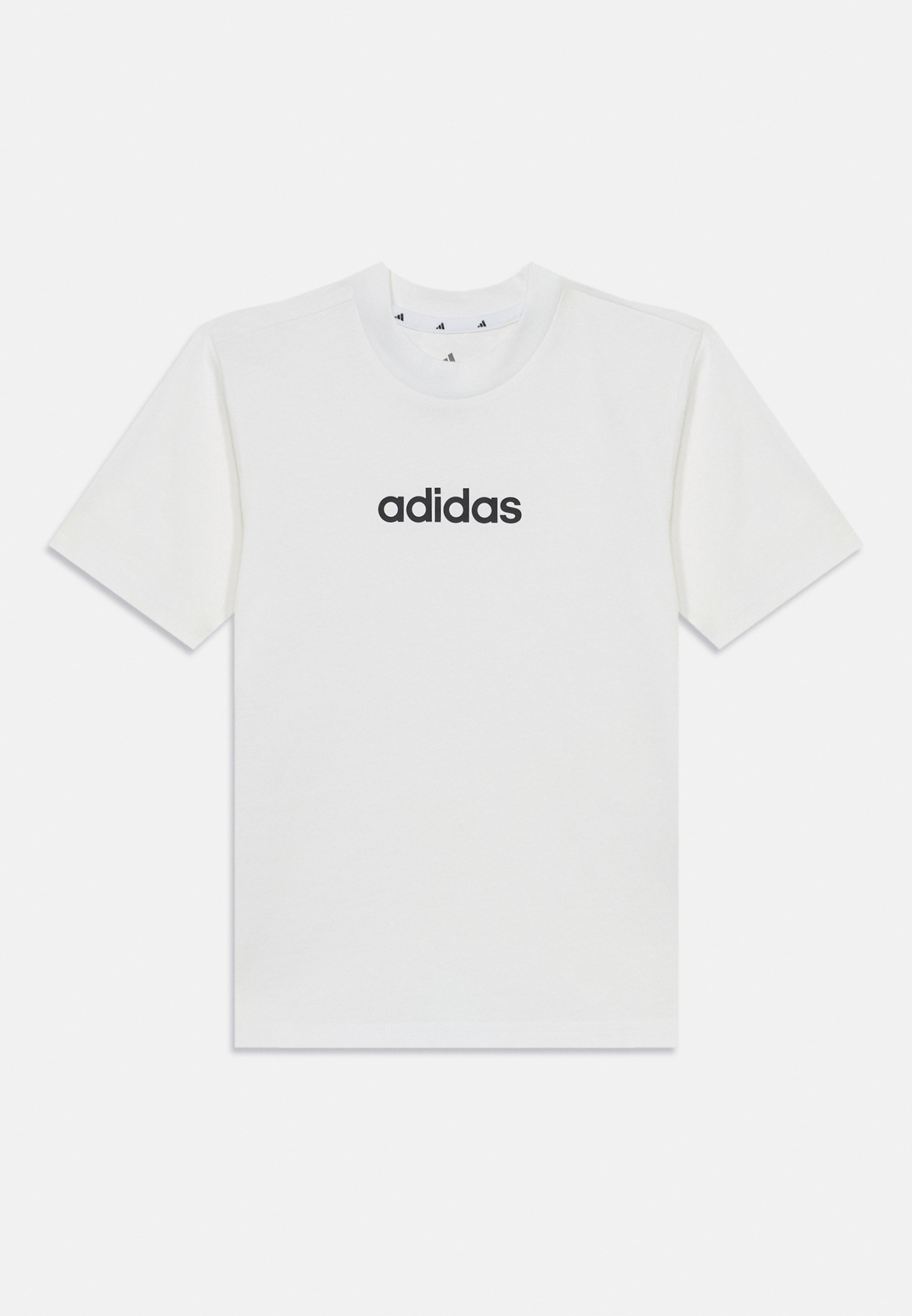 adidas Performance J LIN TEE UNISEX - Printtipaita - white/musta